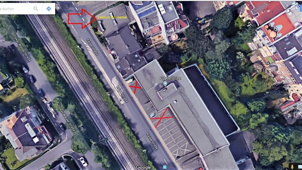 Luftbild des Parkplatzes